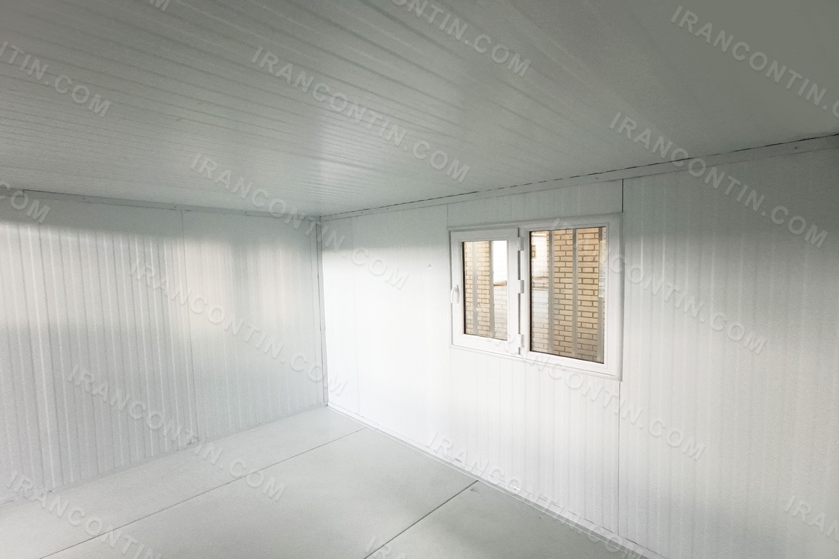 کانکس اداری (دفتری) ۴×۳ ساده پانلی با حفاظ فلزی (۵)