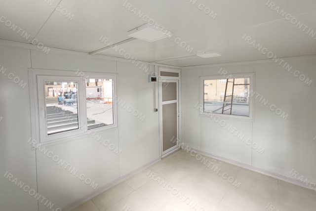 کانکس دفتر مهندسی ۴×۳ پانلی (درب و پنجره UPVC+کف سرامیک) (۶)