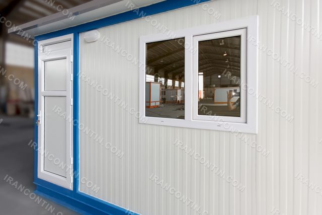 کانکس دفتر مهندسی ۴×۳ پانلی (درب و پنجره UPVC+کف سرامیک) (۷)